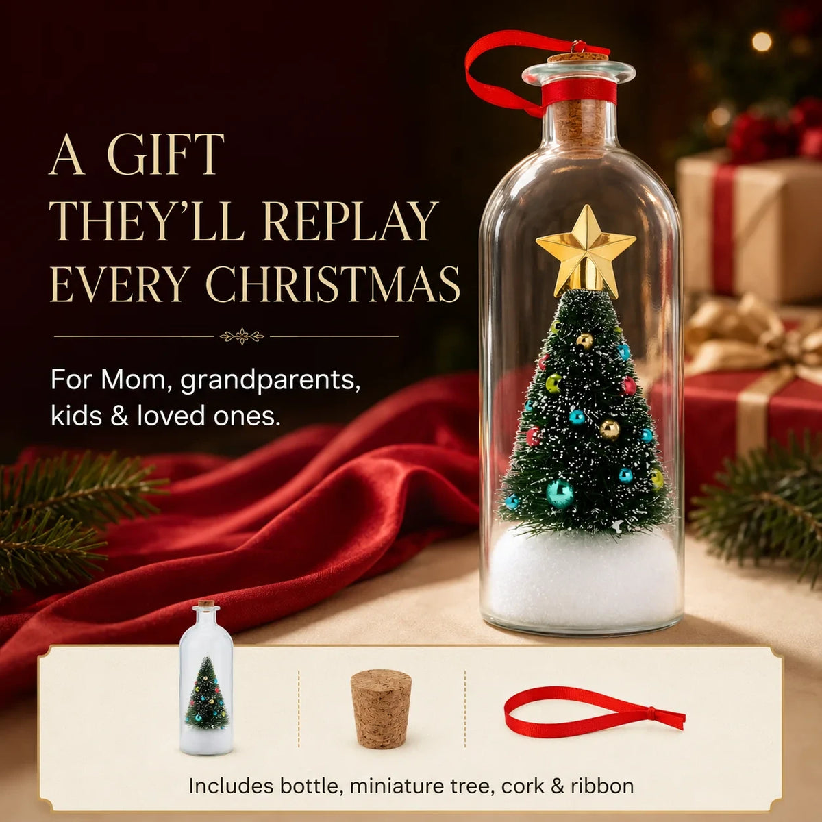 Message Bottle Christmas Tree