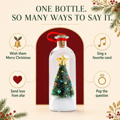 Message Bottle Christmas Tree